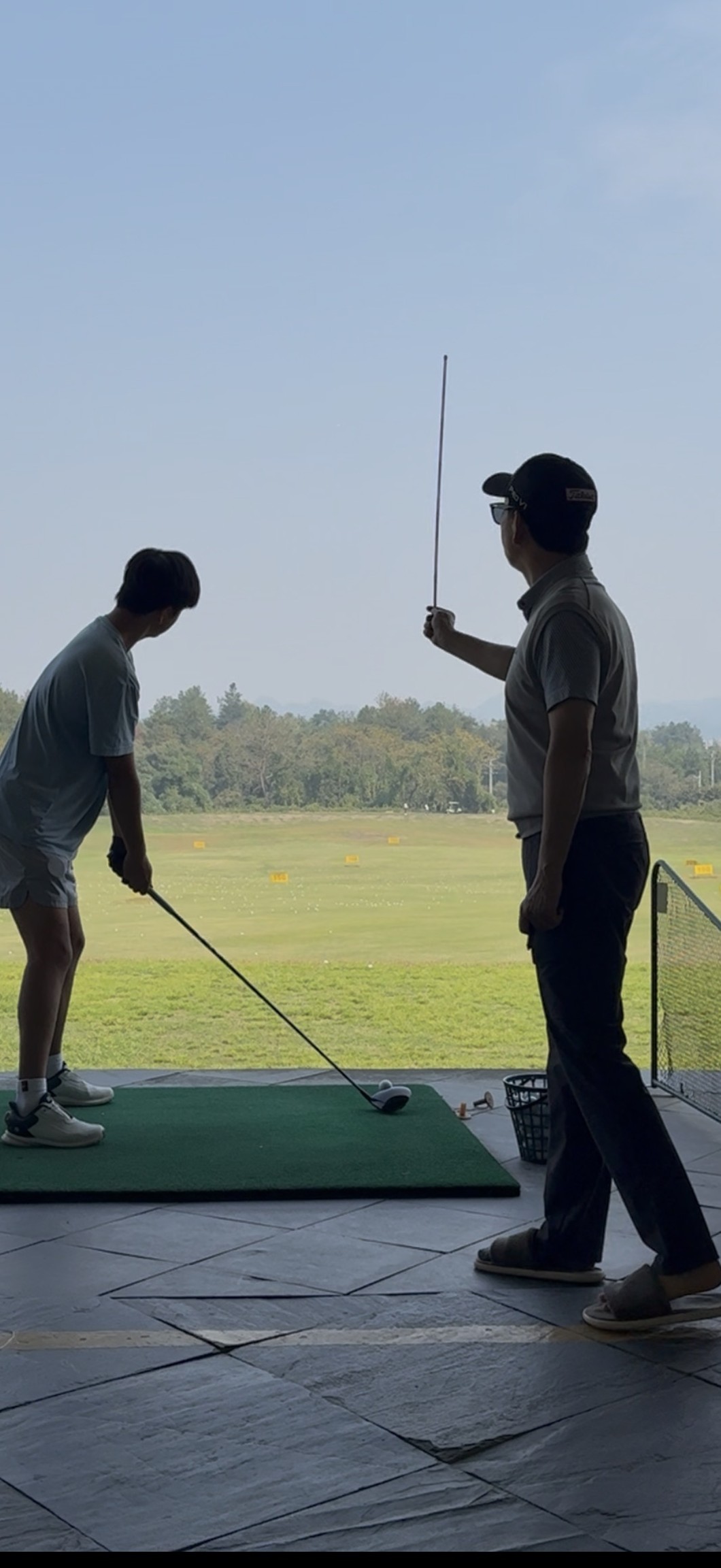 Tianqi training with coach Cui Minggao at the Huangshan training base